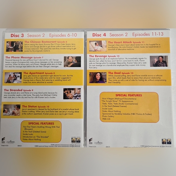 Seinfeld DVD Collection Seasons 1 & 2 No Scratches Or Defects ! - Picture 7 of 7